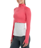 BloqUV Women's UPF 50+ Sun Protection Full Zip Crop Top