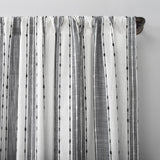 Slub Texture Stripe Cotton Curtain