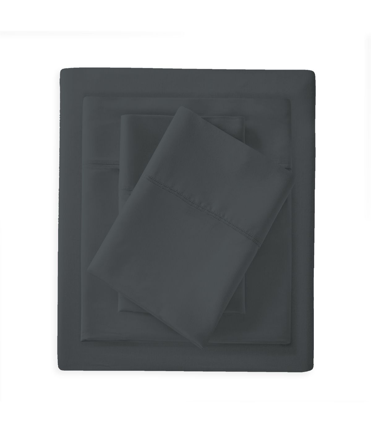 Cotton and Bamboo 300TC Sateen Sheet Set Dark Gray