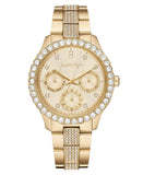 Crystal Bezel Analog Watch