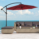 10 Ft Outdoor Patio Cantilever Offset Umbrella