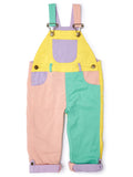 Colourblock Summer Denim Overalls