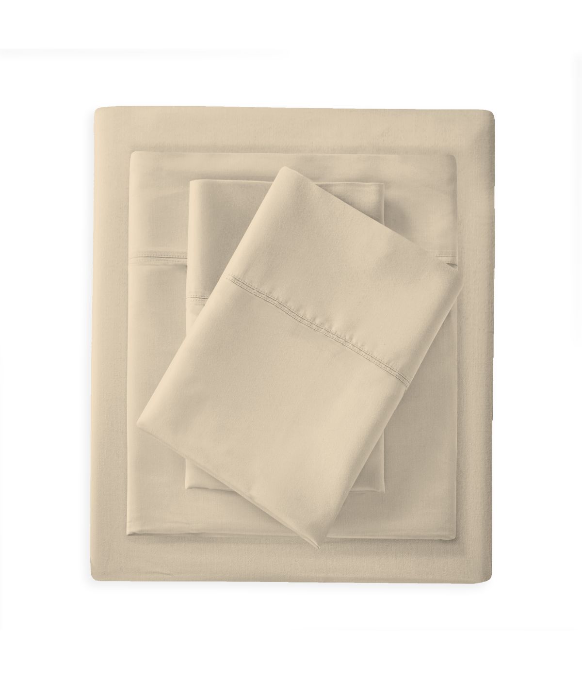 Cotton and Bamboo 300TC Sateen Sheet Set Ivory