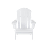 Outdoor Folding Poly Adirondack Chair