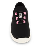 Slip On Snaker With Color Pop Reapeat Logo Black