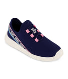 Slip On Snaker With Color Pop Reapeat Logo Navy