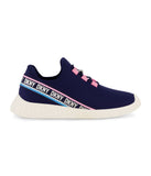 Slip On Snaker With Color Pop Reapeat Logo Navy