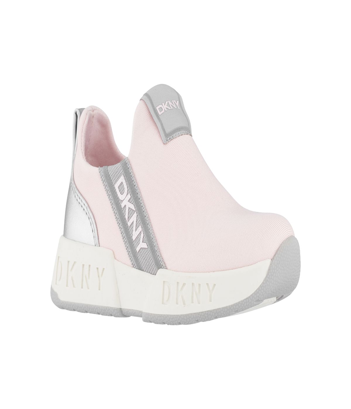 Slip On Snaker With Side Logo Strap Blush