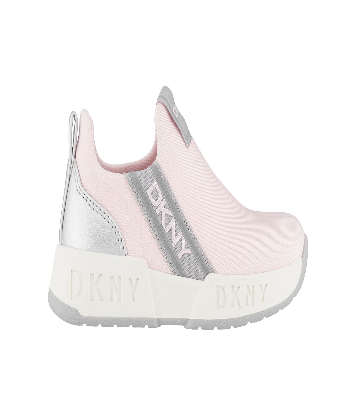 Slip On Snaker With Side Logo Strap Blush