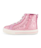 Sequin Upper High Top Blush