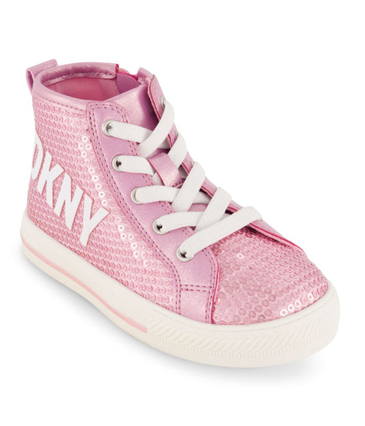 Sequin Upper High Top Blush