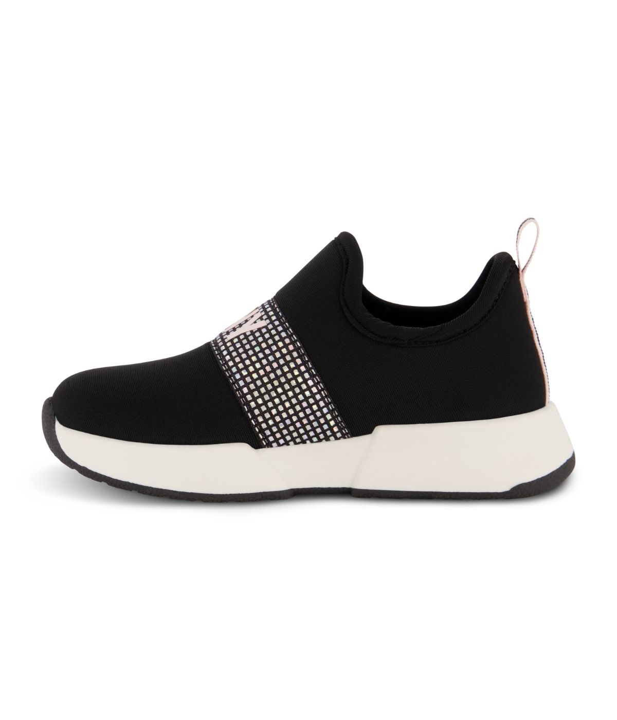 Slip On Snaker With Pop Elastic Strap Black