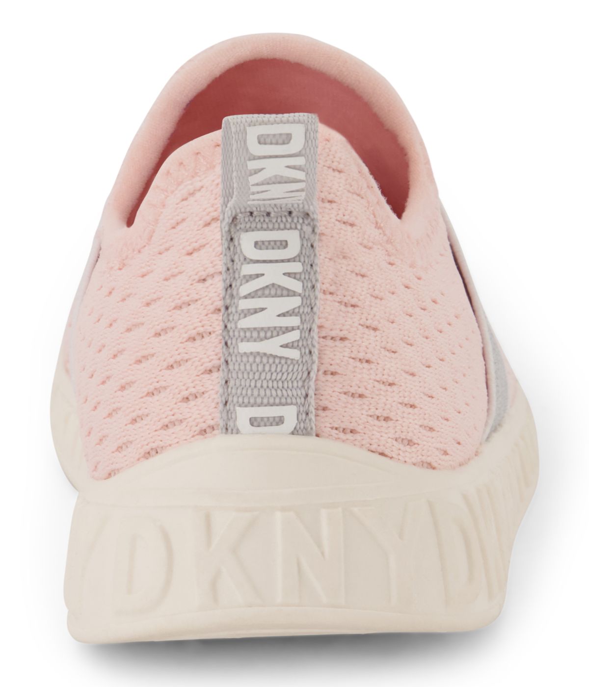 Slip On Knit Sneaker With Elastic Pop Strap Blush