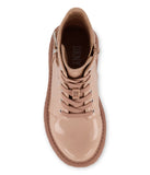 Ankle Boot With Reapeat Logo On The Heel Taupe