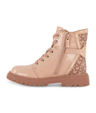 Ankle Boot With Reapeat Logo On The Heel Taupe