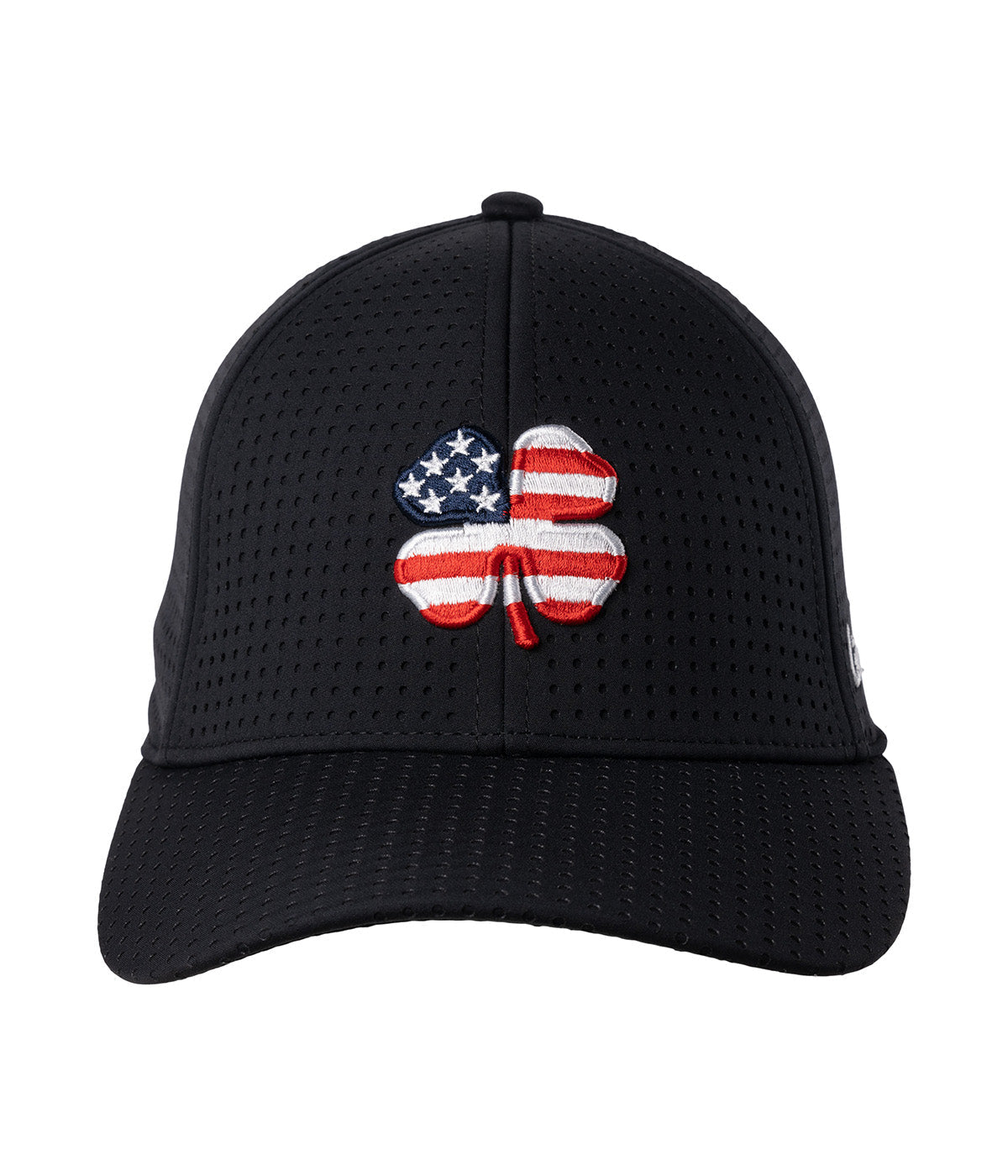 Black / Usa Flag Clover