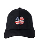 Black / Usa Flag Clover