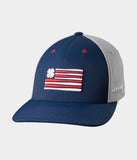 Navy / White / Red & White Flag Logo