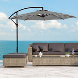 10 Ft Outdoor Patio Cantilever Offset Umbrella