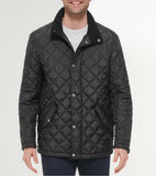 Mens Quilted Barn Coat Black