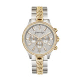 Crystal Dial-Bezel Analog Watch