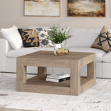 Hughes 32" Wide Square Coffee Table