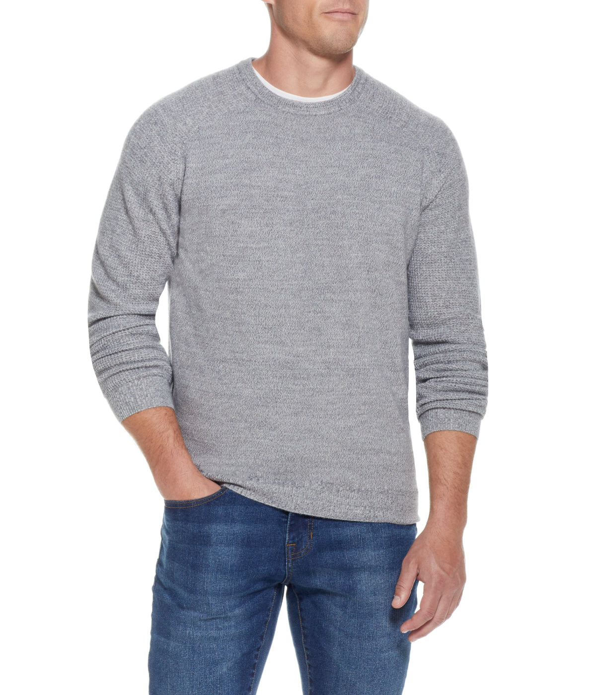 Soft Touch Crew Neck Sweater Gray Marl