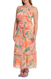 Floral Apron Maxi Dress