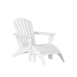 Altura Outdoor Adirondack Chair With Ottoman 4-Piece Set