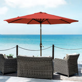 9 ft Outdoor Patio Market Table Umbrella with Tilt & Crank