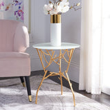 Tara Branched Glass Top Accent Table