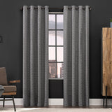 Gresham Geometric 100% Blackout Grommet Curtain Panel