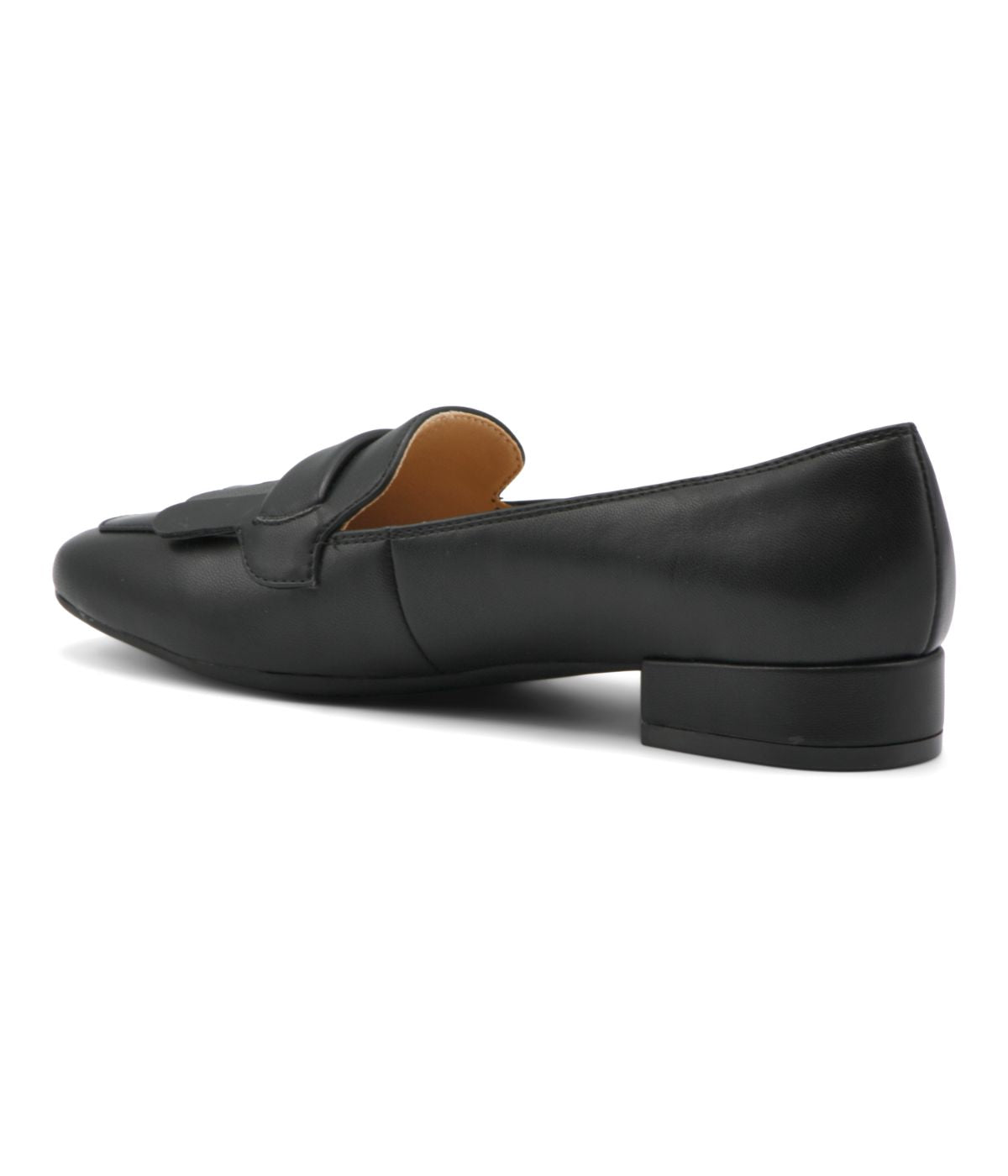 Geryl Block Heel Loafer Black-Sm