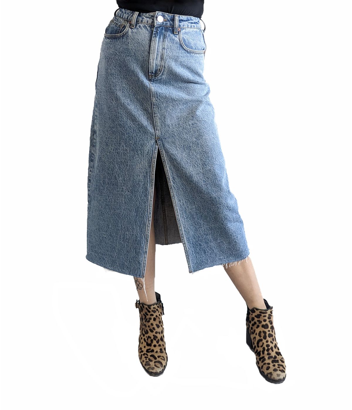 Lola Jeans HALSTON-VIB Maxi Skirt Vintage Ice Blue