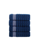 Herringbone 4 Piece Hand Towel Set