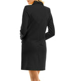 Sharkskin Blazer Dress Very Black