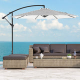 10 Ft Outdoor Patio Cantilever Offset Umbrella