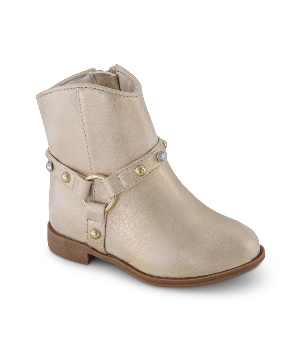 Layla Harness Ankle Western Boot Gold