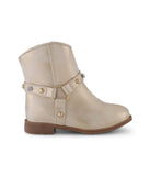 Layla Harness Ankle Western Boot Gold