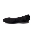 Nora Fur Upper Ballet Flat Black