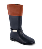 Kelly Logo Tall Two Tonal Boot Black