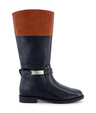 Kelly Logo Tall Two Tonal Boot Black