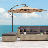 10 Ft Outdoor Patio Cantilever Offset Umbrella