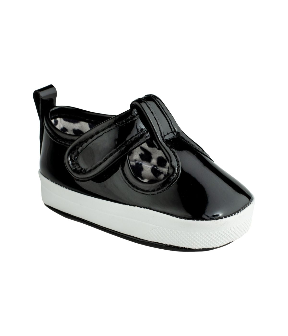 Infant Black Patent T-Strap