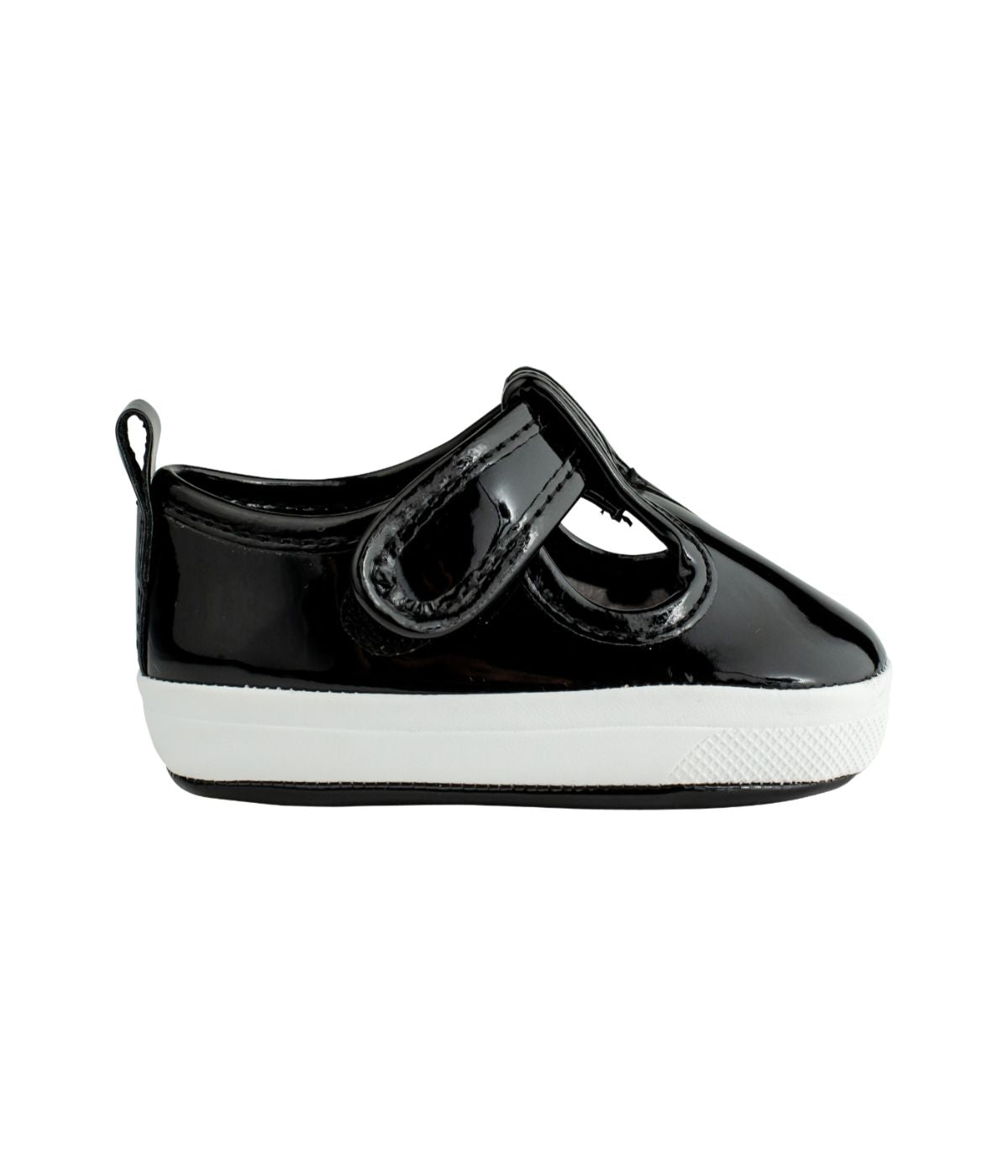 Infant Black Patent T-Strap