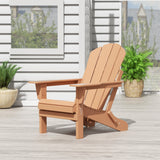 Outdoor Folding Poly Adirondack Chair