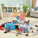 Hape Bucket Super Cityscape Transport Builder Train Set