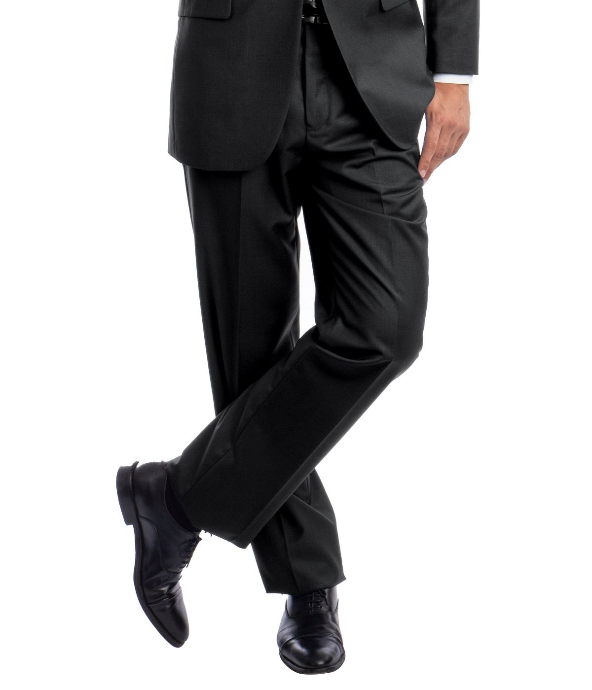 Men's Modern Fit Suits Two Piece Two Button Notch Lapel Suit Dk Grey
