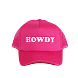 TRUCKER HAT PINK HOWDY