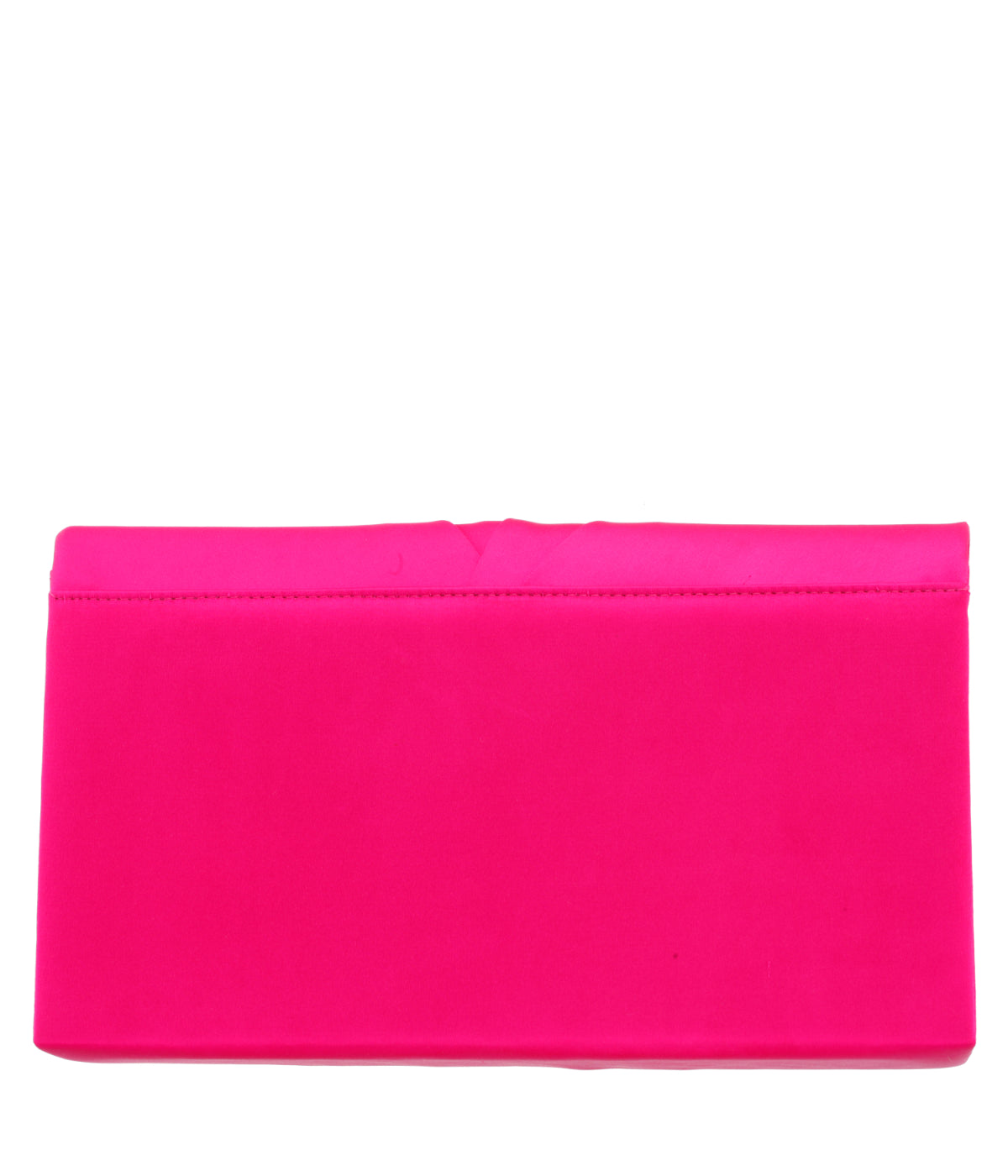 Elleme Pleated Flap Clutch With Crystal Inset Fantasy Pink